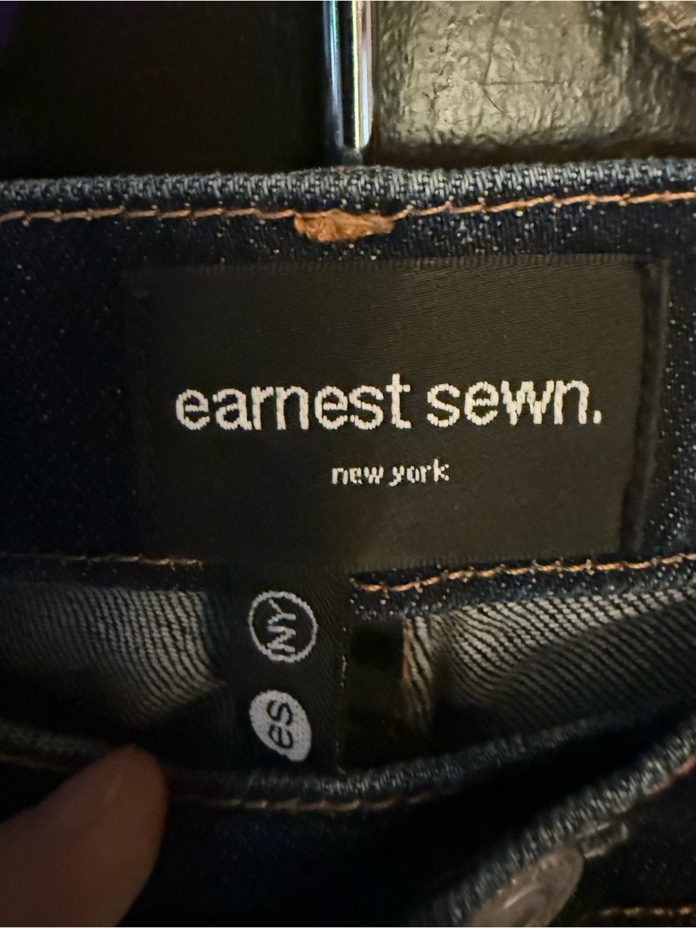 Earnest Sewn Skinny Jeans in Dark Blue - Picture 2 of 5